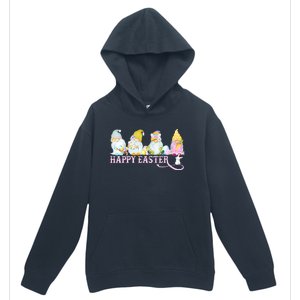 Easter Bunny Spring Gnome Easter Egg Hunting And Basket Urban Pullover Hoodie