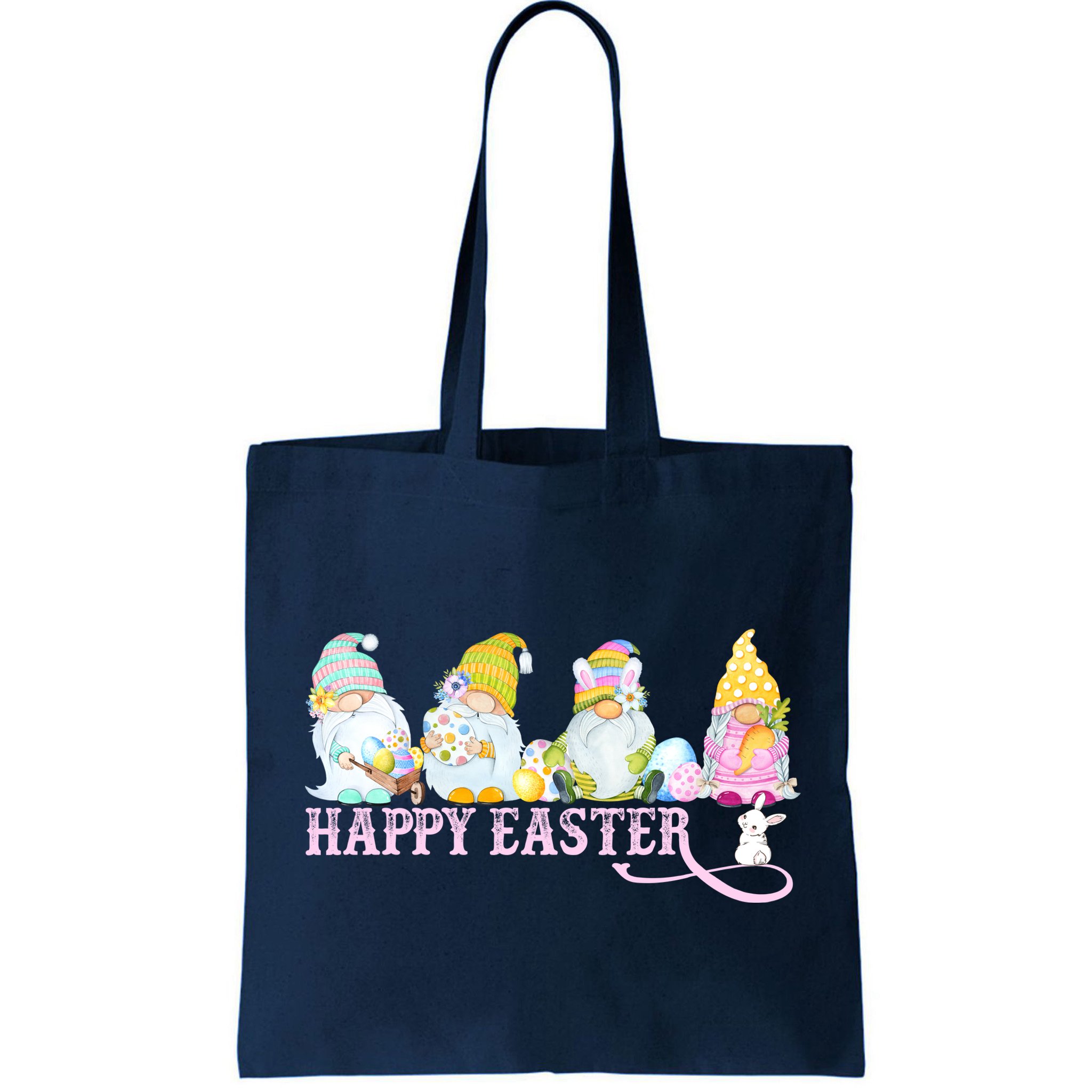 Easter Bunny Spring Gnome Easter Egg Hunting And Basket Bag