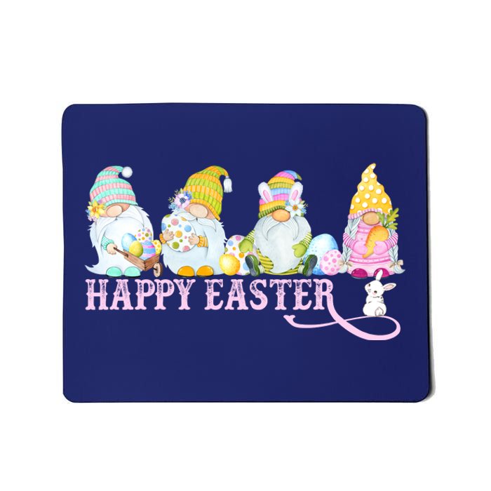 Easter Bunny Spring Gnome Easter Egg Hunting And Basket Mousepad