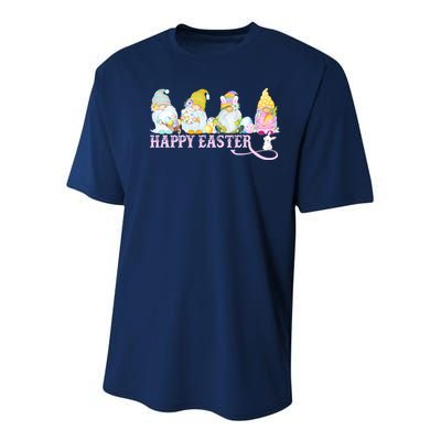 Easter Bunny Spring Gnome Easter Egg Hunting And Basket Youth Performance Sprint T-Shirt