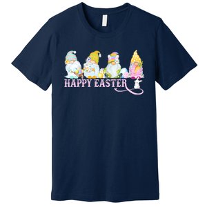 Easter Bunny Spring Gnome Easter Egg Hunting And Basket Premium T-Shirt