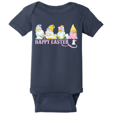 Easter Bunny Spring Gnome Easter Egg Hunting And Basket Baby Bodysuit