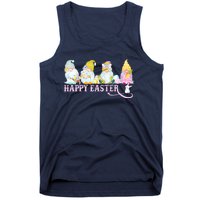 Easter Bunny Spring Gnome Easter Egg Hunting And Basket Tank Top