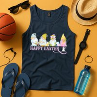 Easter Bunny Spring Gnome Easter Egg Hunting And Basket Tank Top