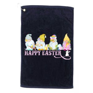 Easter Bunny Spring Gnome Easter Egg Hunting And Basket Platinum Collection Golf Towel