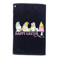 Easter Bunny Spring Gnome Easter Egg Hunting And Basket Platinum Collection Golf Towel