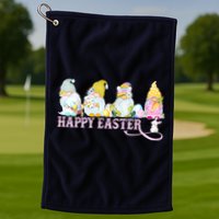 Easter Bunny Spring Gnome Easter Egg Hunting And Basket Golf Towel