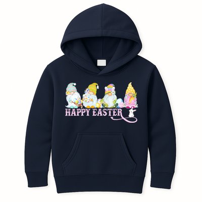 Easter Bunny Spring Gnome Easter Egg Hunting And Basket Kids Hoodie