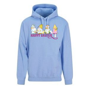 Easter Bunny Spring Gnome Easter Egg Hunting And Basket Unisex Surf Hoodie