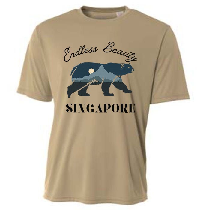 Endless Beauty Singapore Vacation Outfit Bear Singapore Cooling Performance Crew T-Shirt