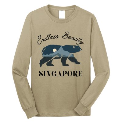 Endless Beauty Singapore Vacation Outfit Bear Singapore Long Sleeve Shirt