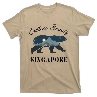 Endless Beauty Singapore Vacation Outfit Bear Singapore T-Shirt