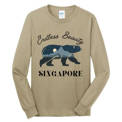 Endless Beauty Singapore Vacation Outfit Bear Singapore Tall Long Sleeve T-Shirt