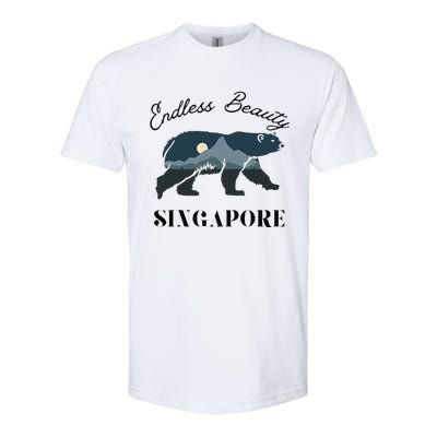 Endless Beauty Singapore Vacation Outfit Bear Singapore Softstyle CVC T-Shirt