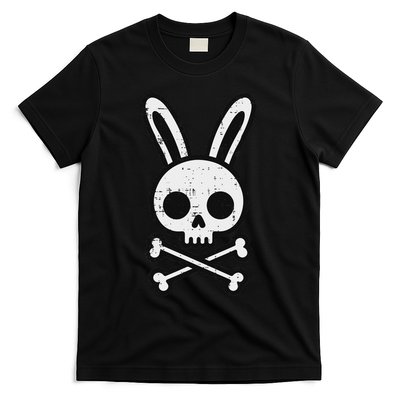 Easter Bunny Skull Cross Bones Rabbit Goth T-Shirt