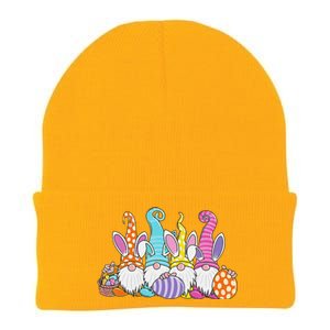 Easter Bunny Spring Gnome Easter Egg Hunting And Basket Knit Cap Winter Beanie