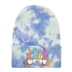 Easter Bunny Spring Gnome Easter Egg Hunting And Basket Tie Dye 12in Knit Beanie