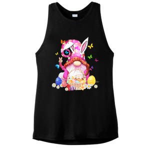 Easter Bunny Spring Gnome Easter Egg Hunting And Basket Gift Ladies PosiCharge Tri-Blend Wicking Tank