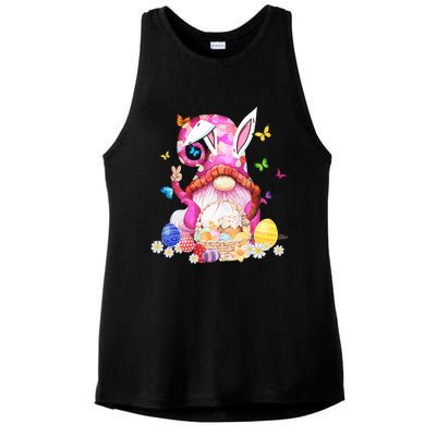 Easter Bunny Spring Gnome Easter Egg Hunting And Basket Gift Ladies PosiCharge Tri-Blend Wicking Tank