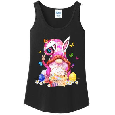 Easter Bunny Spring Gnome Easter Egg Hunting And Basket Gift Ladies Essential Tank