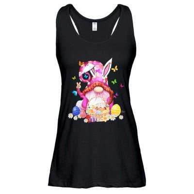 Easter Bunny Spring Gnome Easter Egg Hunting And Basket Gift Ladies Essential Flowy Tank