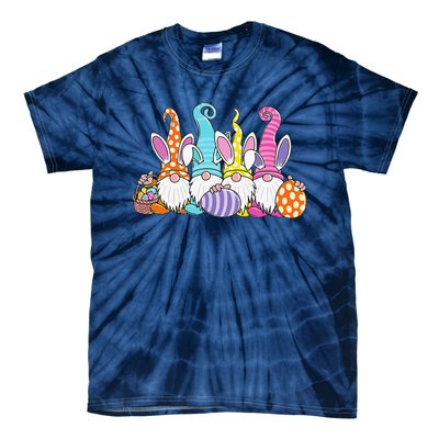 Easter Bunny Spring Gnome Easter Egg Hunting And Basket Gift Tie-Dye T-Shirt