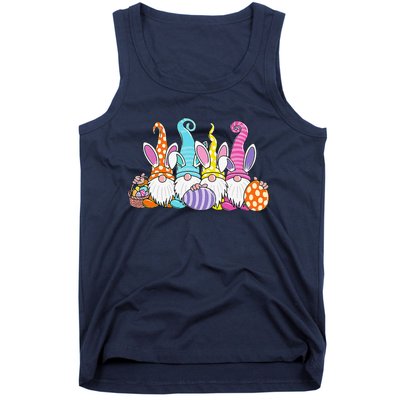 Easter Bunny Spring Gnome Easter Egg Hunting And Basket Gift Tank Top