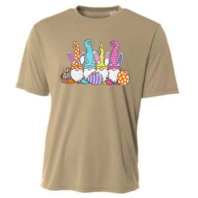 Easter Bunny Spring Gnome Easter Egg Hunting And Basket Gift Cooling Performance Crew T-Shirt