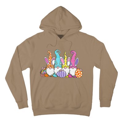 Easter Bunny Spring Gnome Easter Egg Hunting And Basket Gift Hoodie