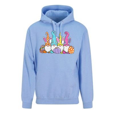 Easter Bunny Spring Gnome Easter Egg Hunting And Basket Gift Unisex Surf Hoodie