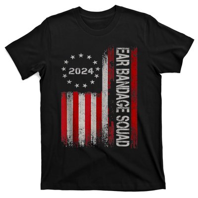 Ear Bandage Squad Patriotic Usa American T-Shirt