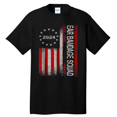 Ear Bandage Squad Patriotic Usa American Tall T-Shirt