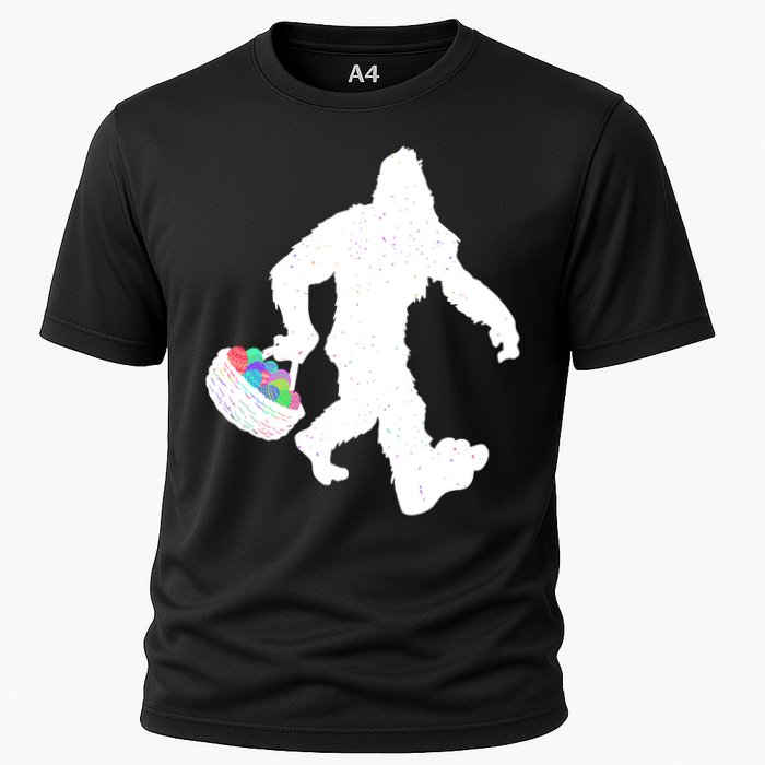 Easter Bigfoot Sasquatch Funny Easter Eggs Basket Performance Shirt