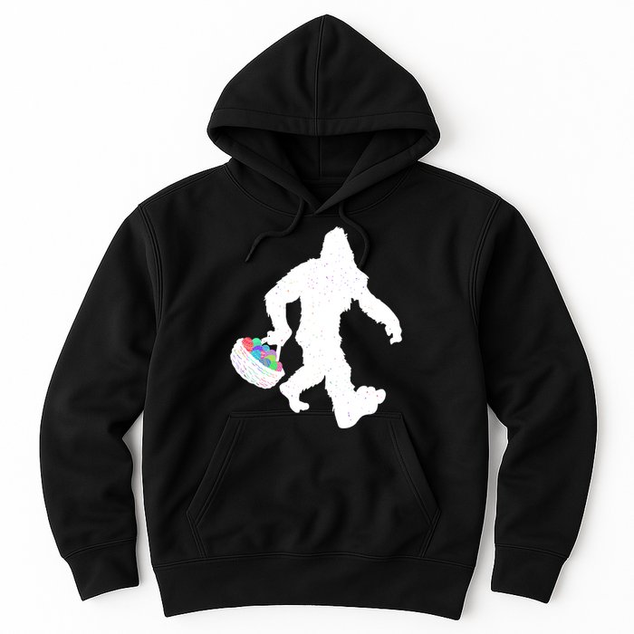 Easter Bigfoot Sasquatch Funny Easter Eggs Basket Hoodie