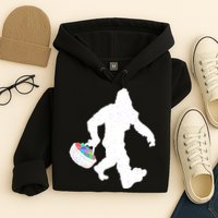 Easter Bigfoot Sasquatch Funny Easter Eggs Basket Hoodie