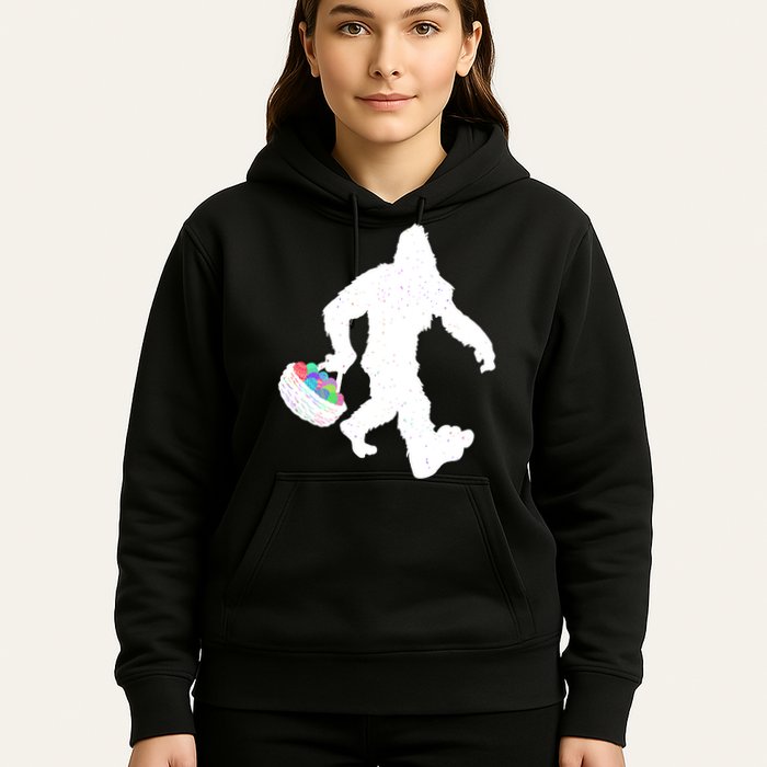 Easter Bigfoot Sasquatch Funny Easter Eggs Basket Hoodie