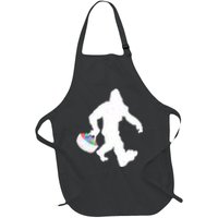 Easter Bigfoot Sasquatch Funny Easter Eggs Basket Apron
