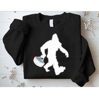 Easter Bigfoot Sasquatch Funny Easter Eggs Basket Sweatshirt