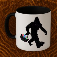 Easter Bigfoot Sasquatch Funny Easter Eggs Basket Mug