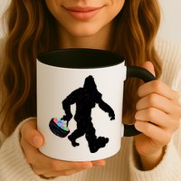 Easter Bigfoot Sasquatch Funny Easter Eggs Basket Mug