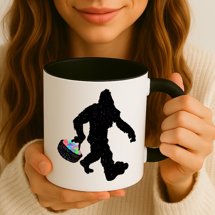 Easter Bigfoot Sasquatch Funny Easter Eggs Basket Mug