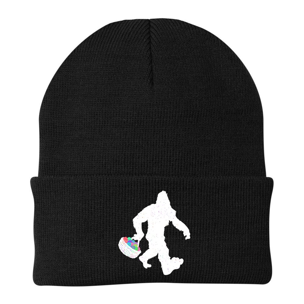 Easter Bigfoot Sasquatch Funny Easter Eggs Basket Beanie