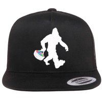 Easter Bigfoot Sasquatch Funny Easter Eggs Basket Flatbill Hat