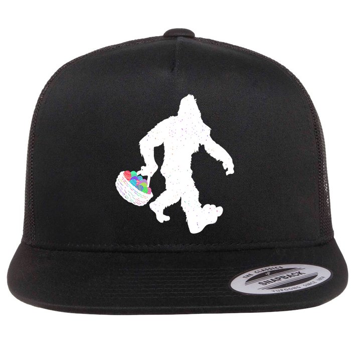 Easter Bigfoot Sasquatch Funny Easter Eggs Basket Flatbill Hat
