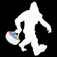 Easter Bigfoot Sasquatch Funny Easter Eggs Basket Flatbill Hat