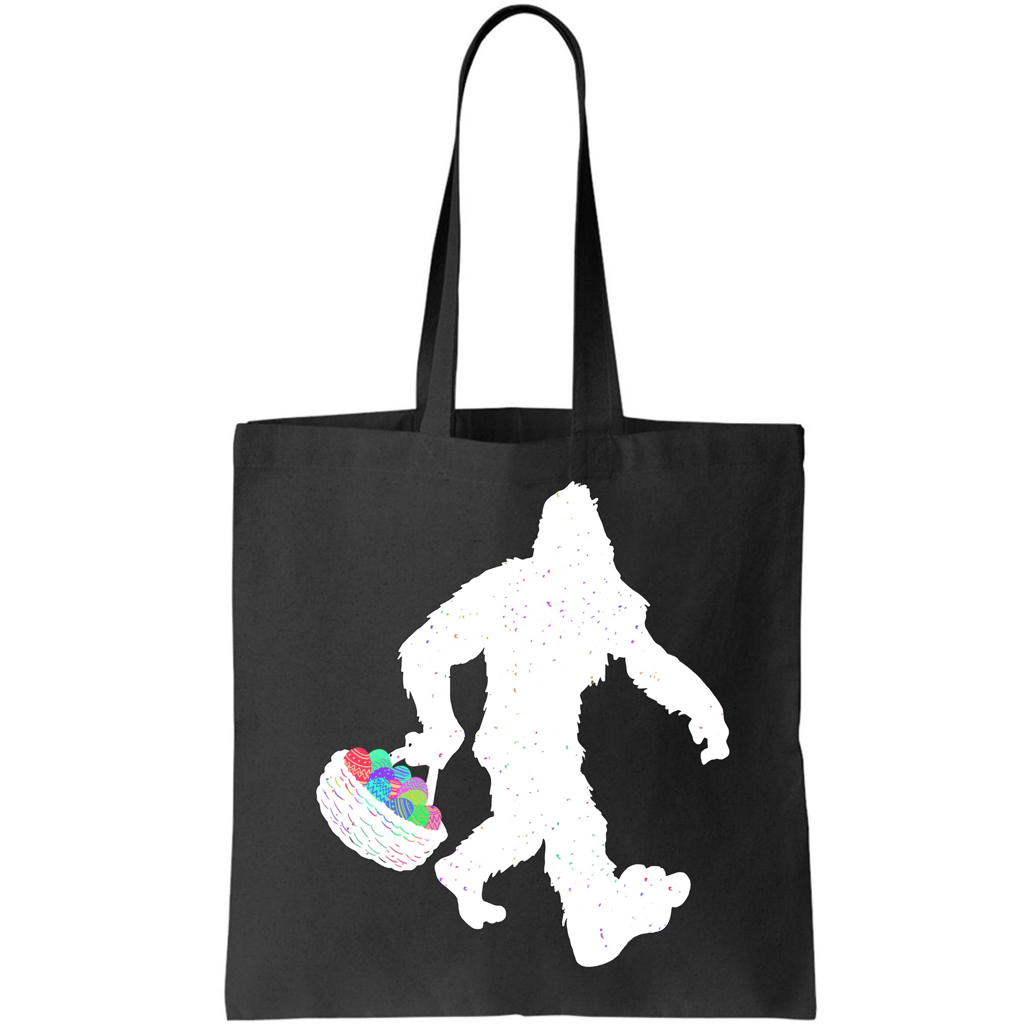 Easter Bigfoot Sasquatch Funny Easter Eggs Basket Bag