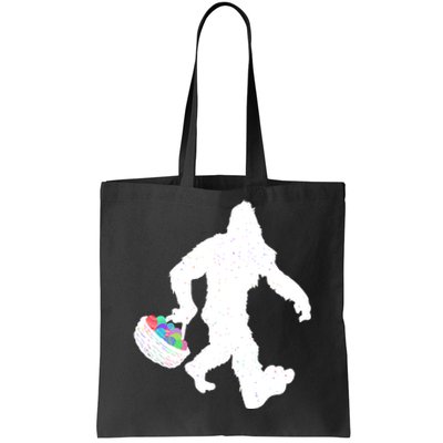 Easter Bigfoot Sasquatch Funny Easter Eggs Basket Tote Bag