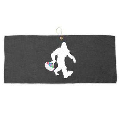 Easter Bigfoot Sasquatch Funny Easter Eggs Basket Large Microfiber Waffle Golf Towel