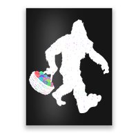 Easter Bigfoot Sasquatch Funny Easter Eggs Basket Poster