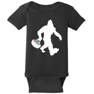 Easter Bigfoot Sasquatch Funny Easter Eggs Basket Baby Bodysuit